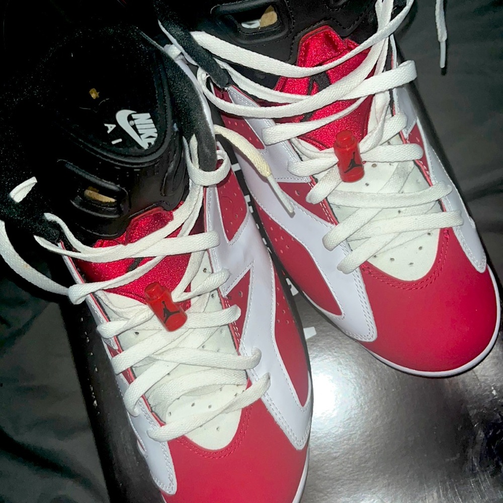 Jordan 6s carmine decent condition